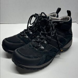 Dansko Paxton Boots Waterproof Hiking Ankle Lace Up Bootie Suede Black 41 US 11